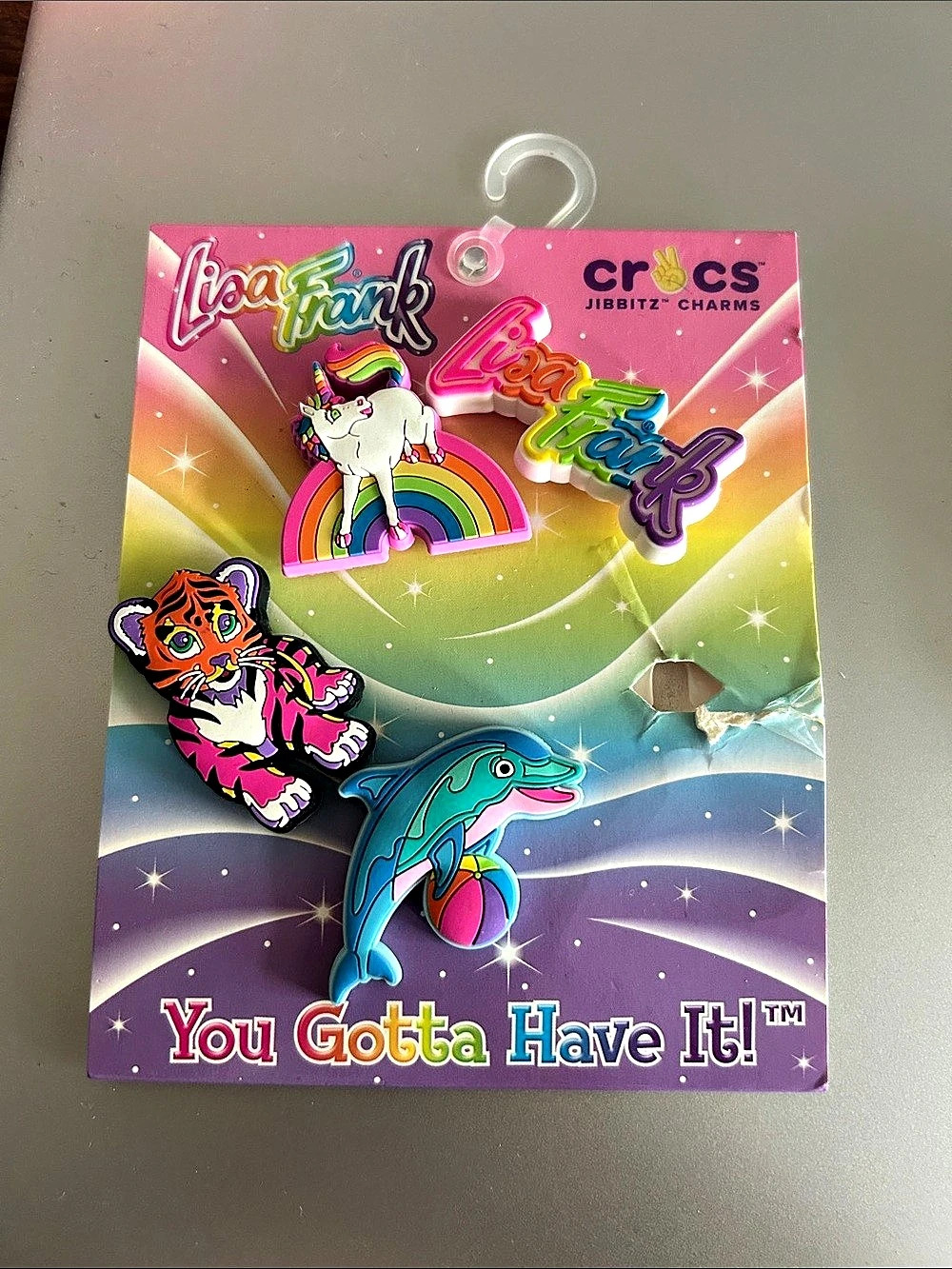 Lisa Frank Jibbitz Charms Multicolor NWT